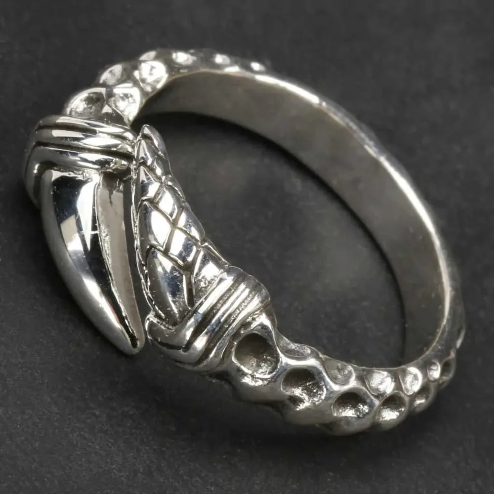 Kralle größenverstellbar Silberring Damen Herren Sterlingsilber
