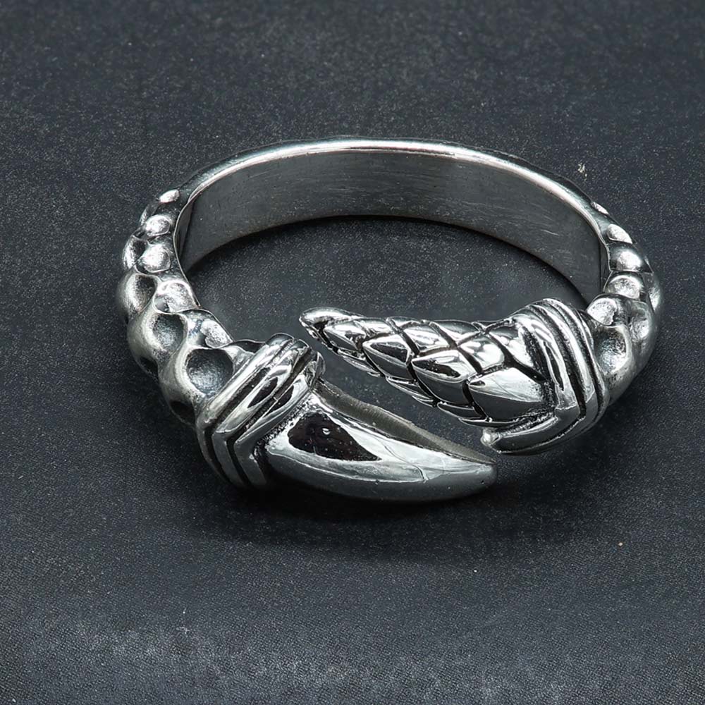 Echte Sterling Silber Ring Drachenklauen Solide Punziert 925