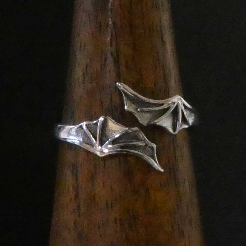 Flügel Silber Ring Drache Bat Fledermaus Gothic Schmuck