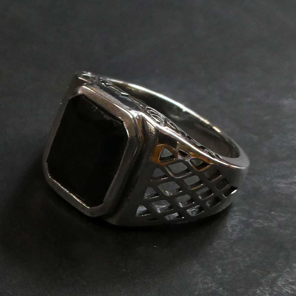 Edler Herren Ring exklusiver Herren Siegelring edel verziert