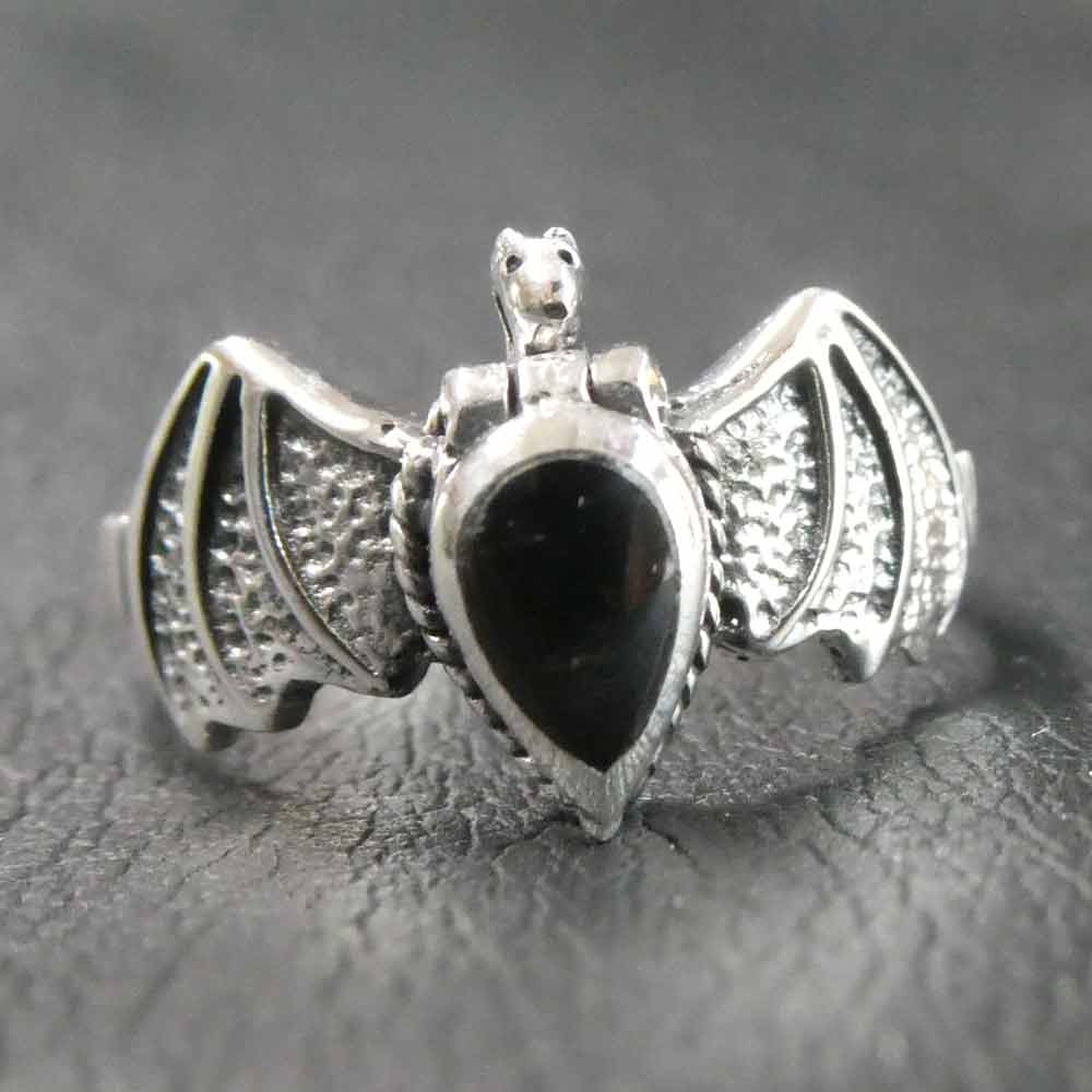 Fledermaus Silberring