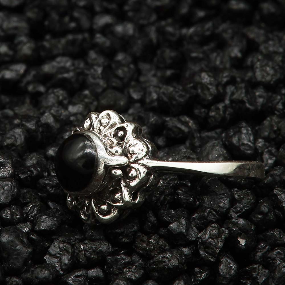 Onyx Silberring - Giftring mit geheimfach - Edelsteine die begeistern