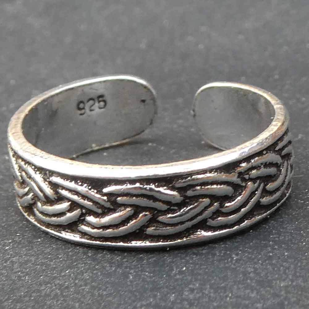 Keltischer Zehenring Fuß Sommer Schmuck 925 Silber