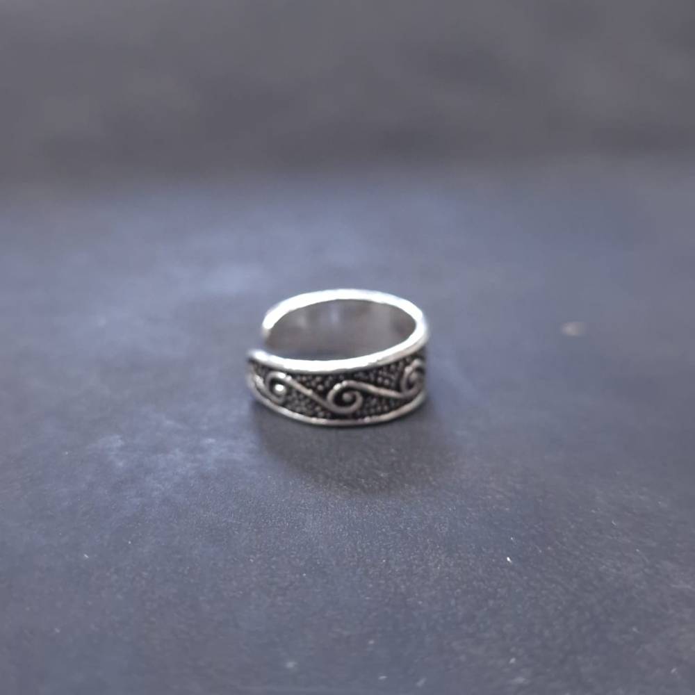 Zehenring 925 Silber Welle - angenehmes Tragegefühl -langlebig