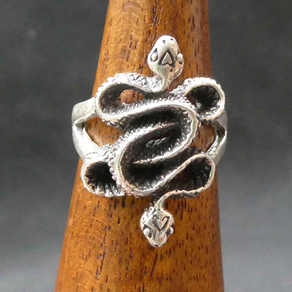 Schlangen Ring Silber Mittelalter Damen Frauen