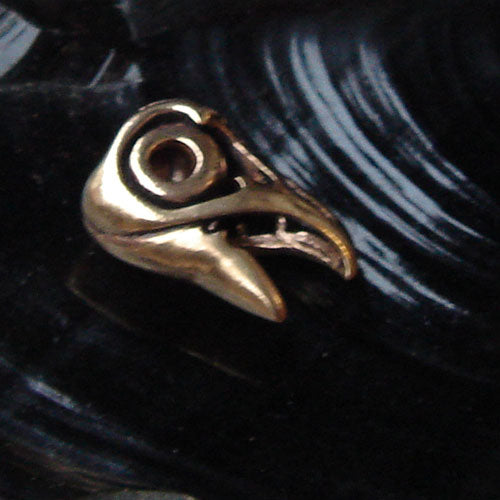 Raben Bartperle Bronze bartschmuck Wikinger