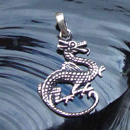 Drache Silber Schmuck Anhänger klein