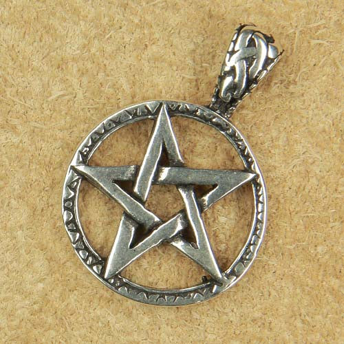Drudenfuß Schmuck Pentagramm Silber