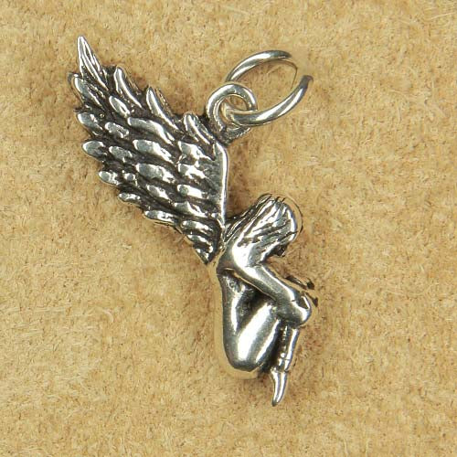 Engel Beschützer Schmuck Anhänger Silber