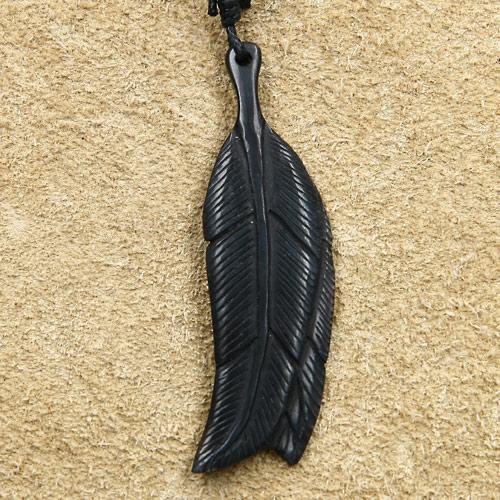 Feder Schmuck Horn oder Knochen