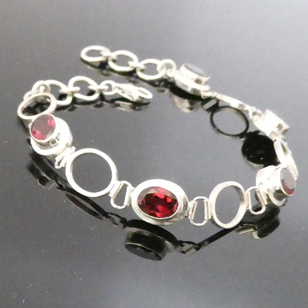 Granat Armschmuck Damen edles Armband