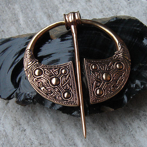 keltische Gewandnadel groß aus Bronze