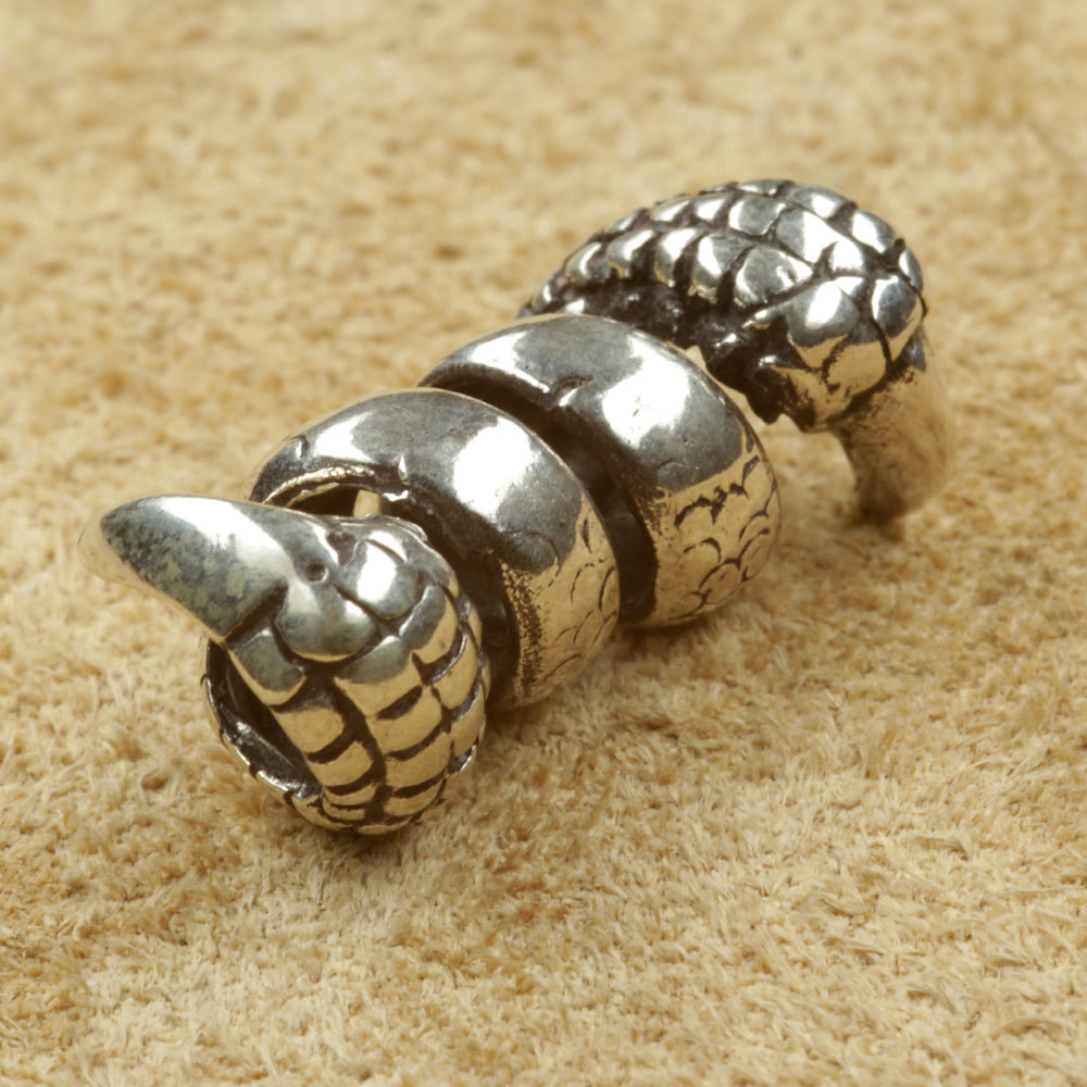 Bartperle Klaue Silber