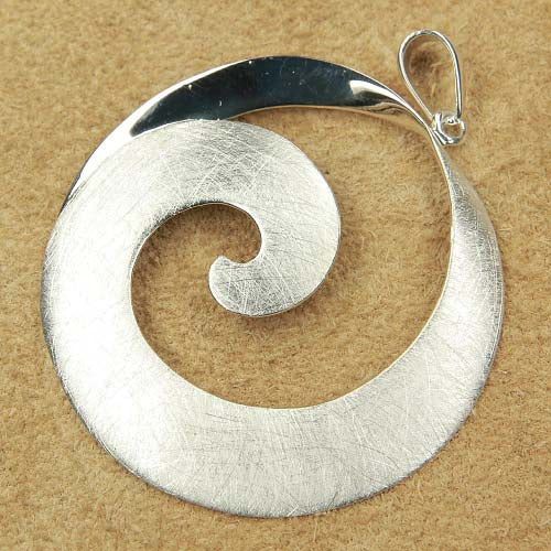 Spirale Schmuck teilweise mattiert