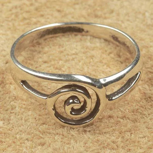 Silber Ring Schmuck Spirale