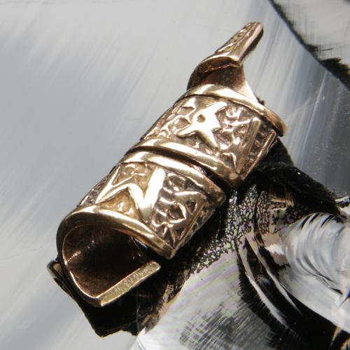 Runen Bartperle Bartschmuck Wikingerschmuck Bronze