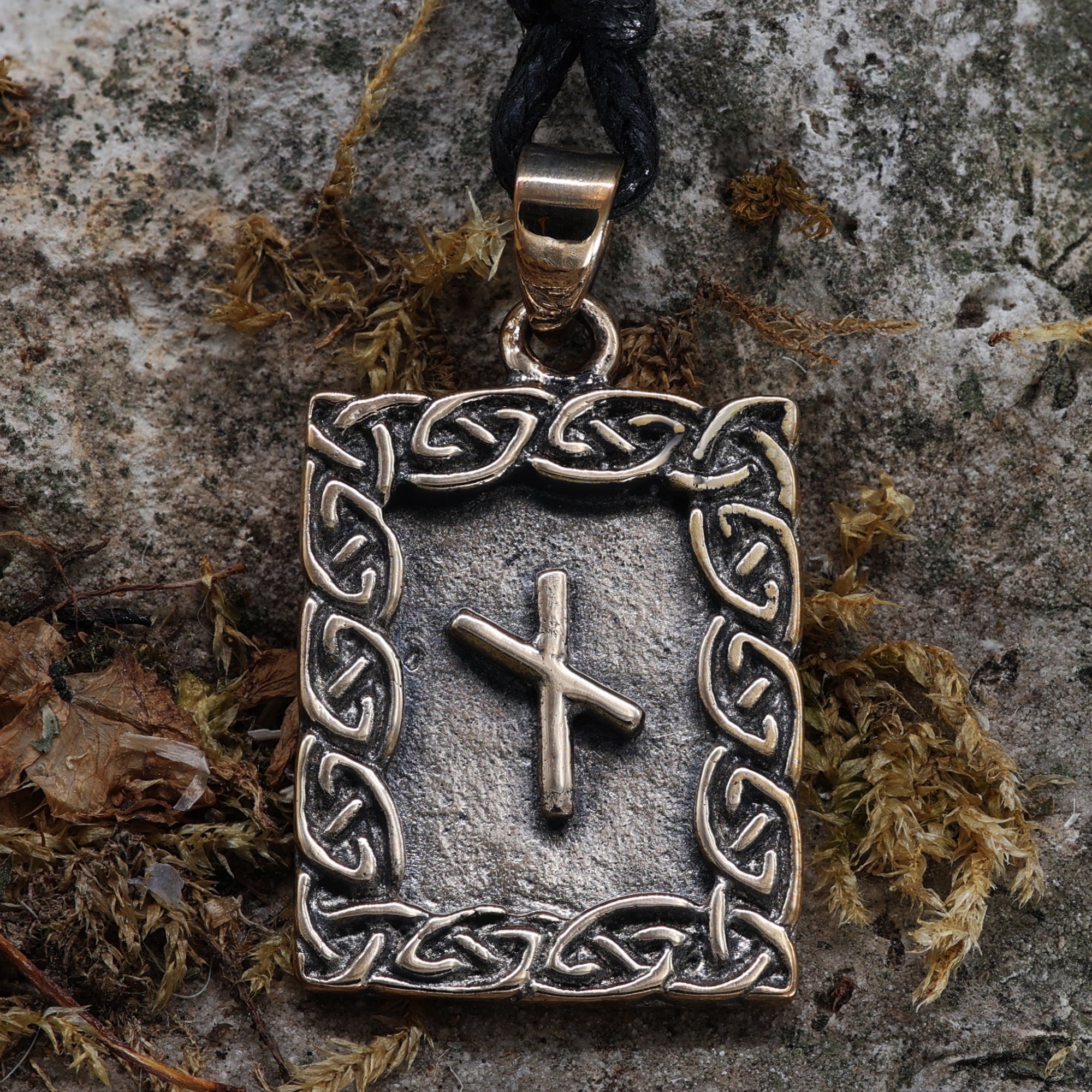 Rune Bronze Schmuck naudhiz Anhänger älteres Futhark