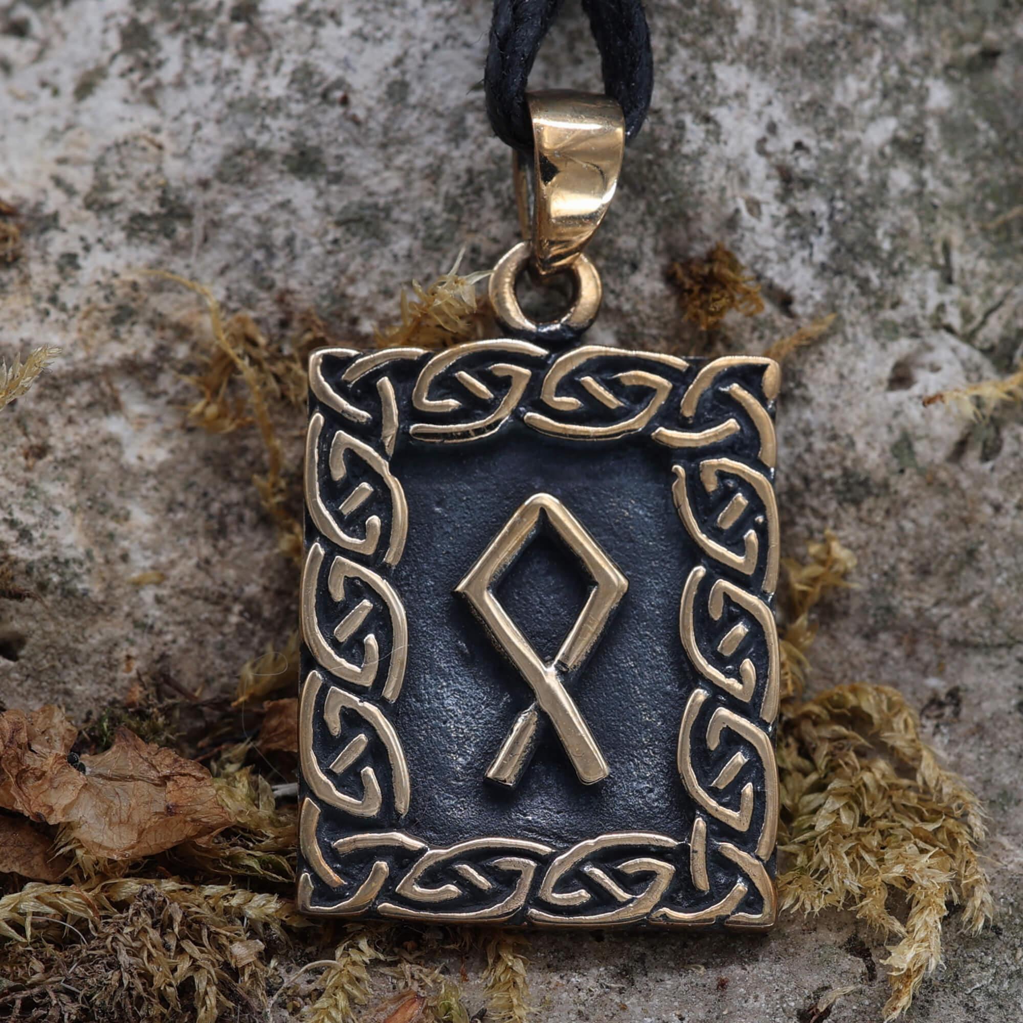 Magischer Schmuck Anhänger Rune Schutz Othala