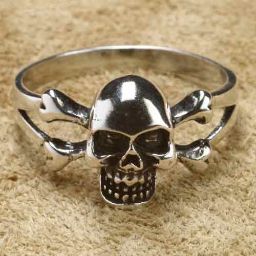  Totenkopf Ring Schmuck Silber  