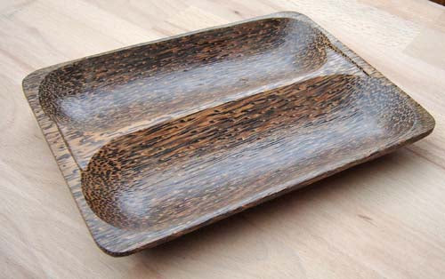Palmholz Schale 2-geteilt