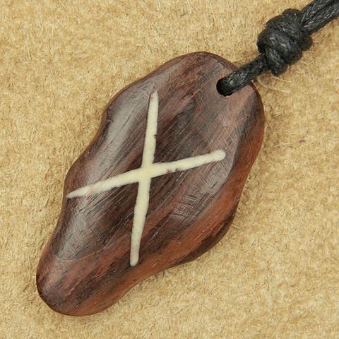 Rune holz schmuck gebo