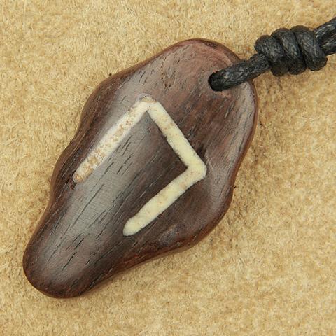 Rune holz schmuck uruz