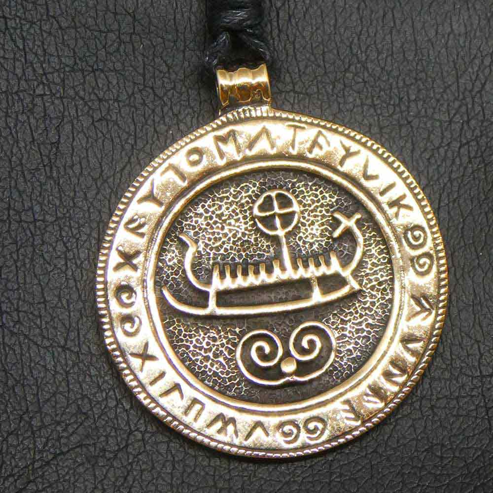 Wikingerboot Schmuck Bronze Runen