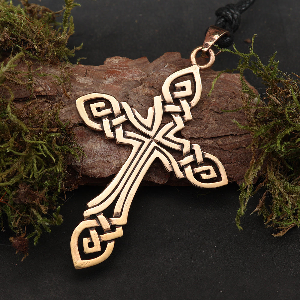 Keltenkreuz Anhänger Halskette Schmuckanhänger aus Bronze