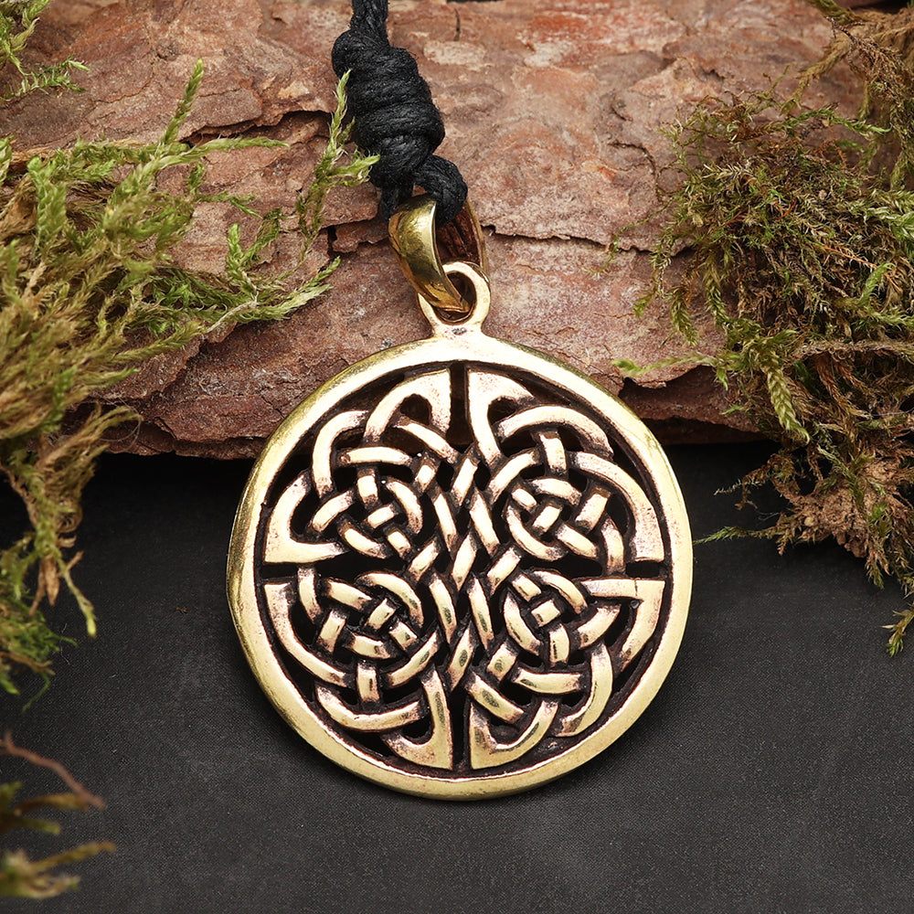 Keltischer Anhänger Schmuck Bronze Kettenanhänger gold