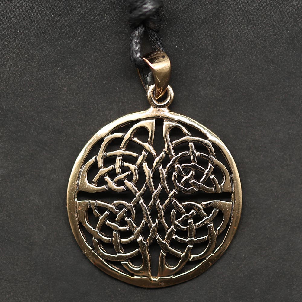 Keltischer Anhänger Schmuck Bronze Kettenanhänger gold
