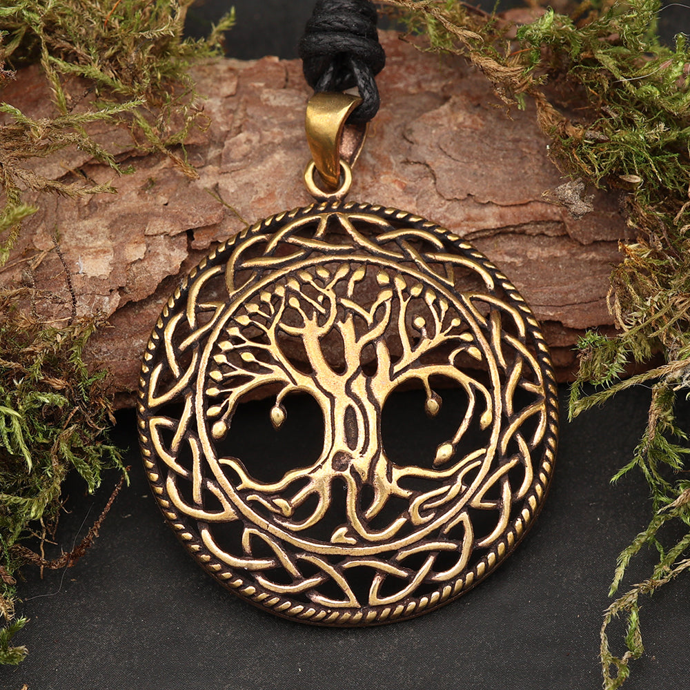 Keltischer Lebensbaum Anhänger Schmuck Bronze
