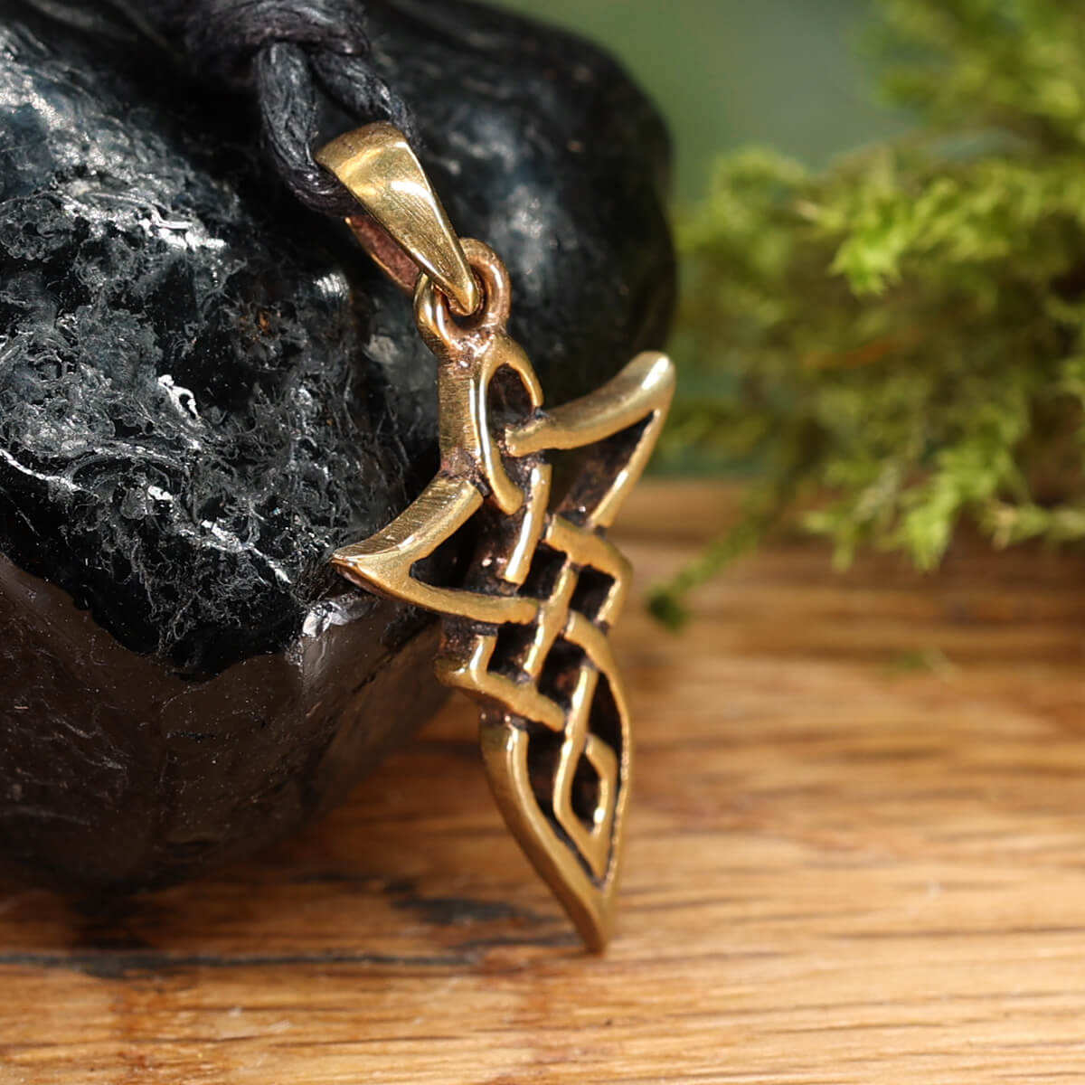 Keltischer Bronze Anhänger Dreieck Schmuck für Ketten