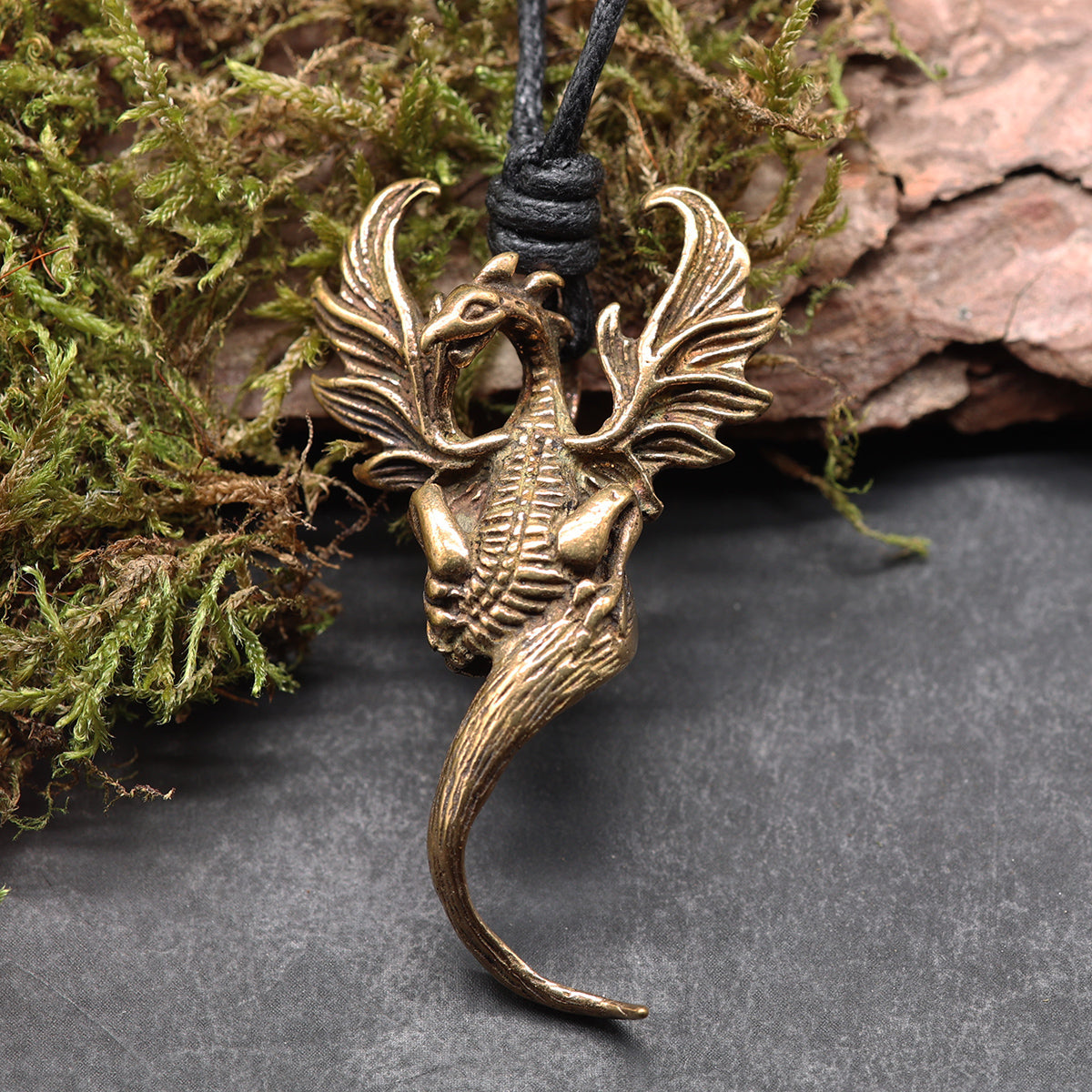 Phoenix Schmuck Bronze Anhänger
