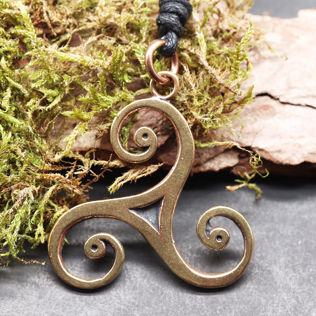 Bronze Triskelion Pendant