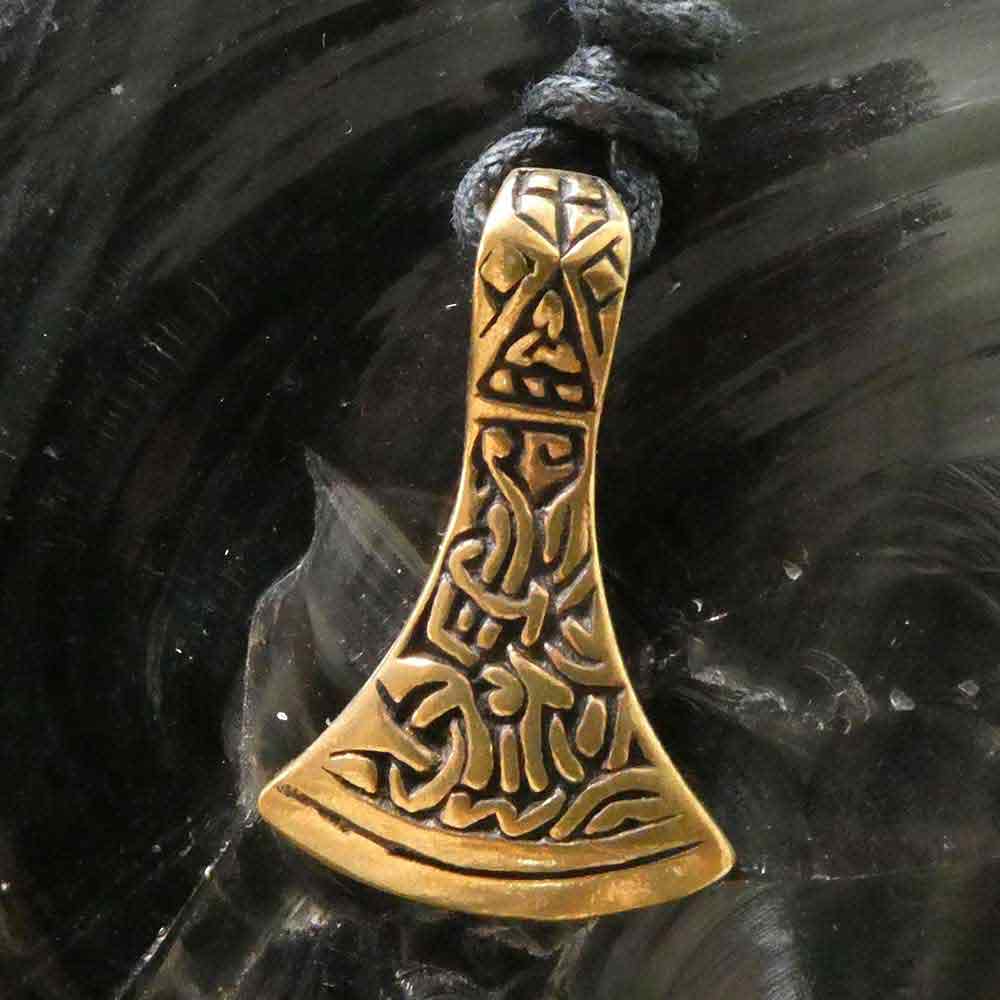 Sachsenaxt Schmuck Bronze Anhänger