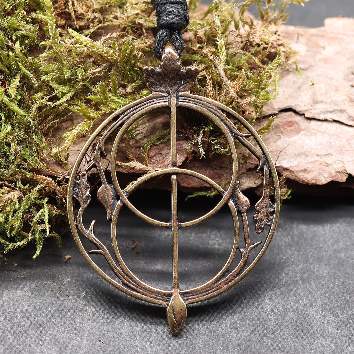 Chalice Well Jewelry Bronze Pendant