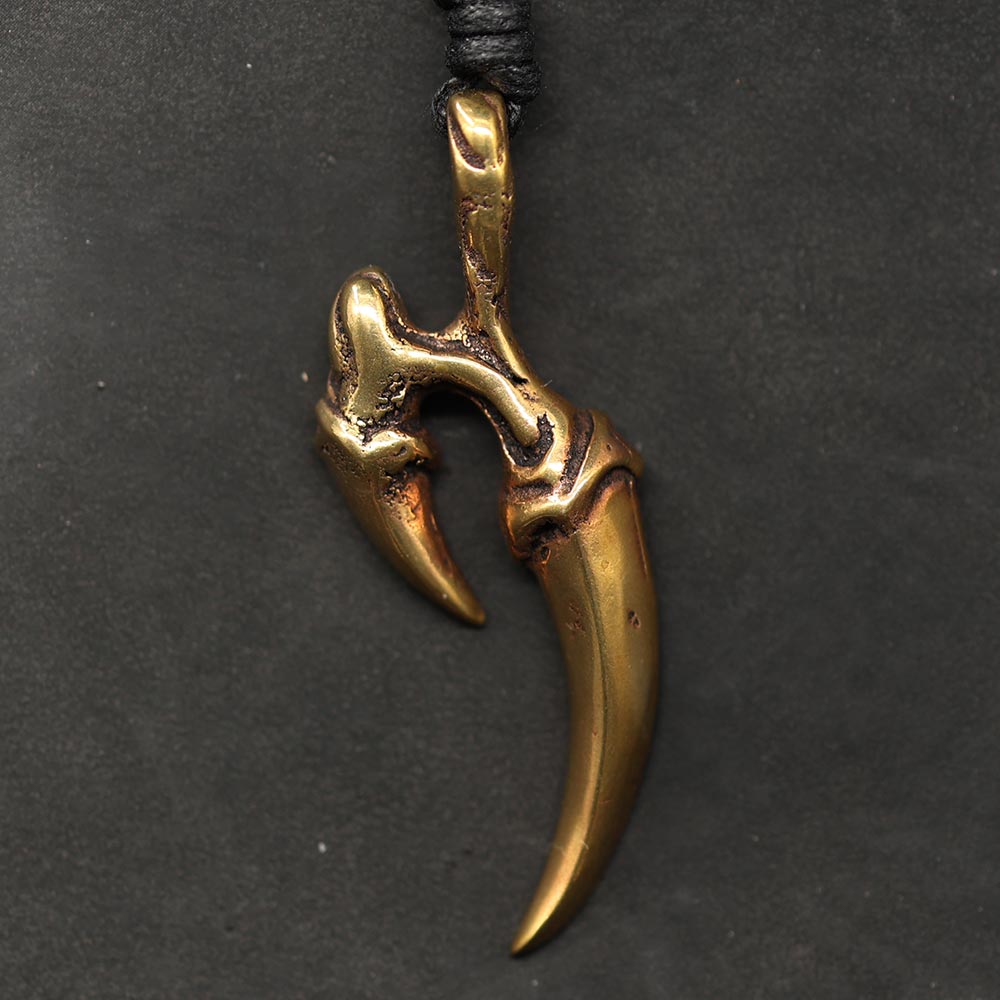 Drachenklaue Schmuck Bronze Anhänger