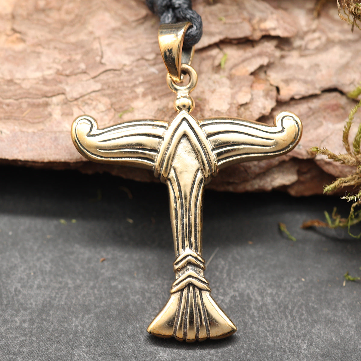 Irminsul Anhänger Schmuck Bronze Halskette Handarbeit