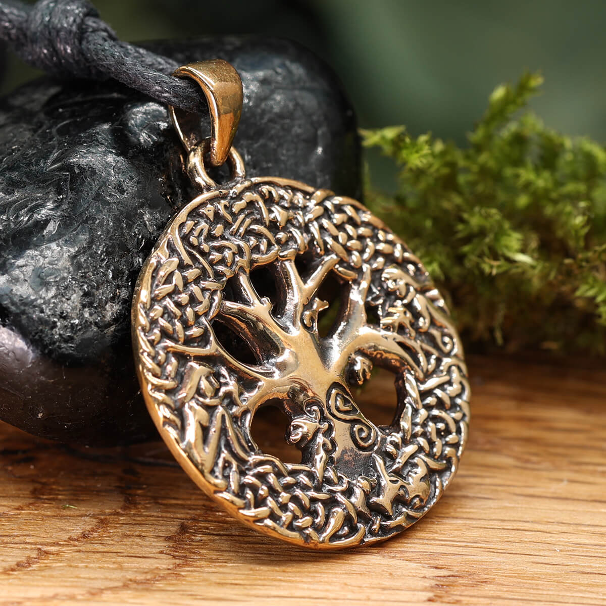 Baum Halskette Anhänger Bronze Keltisch