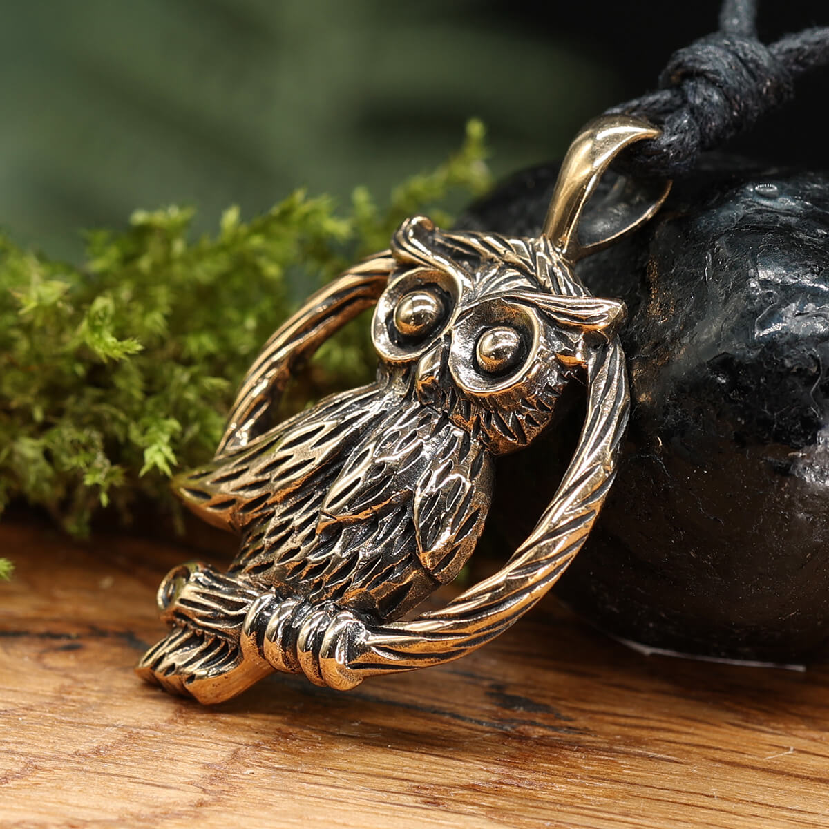 Eule Schmuck Kette Bronze Ketten Anhänger