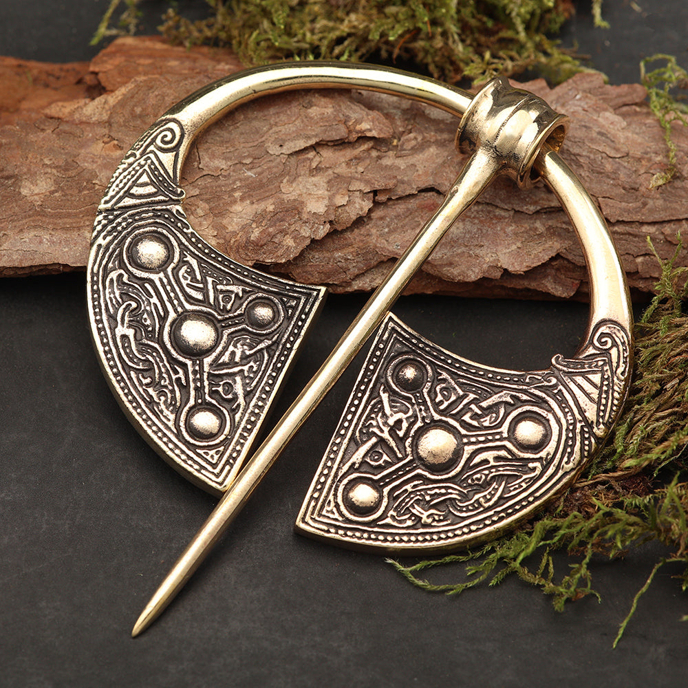 Große Schließe Mittelalter Bronze Schmuck Keltisch