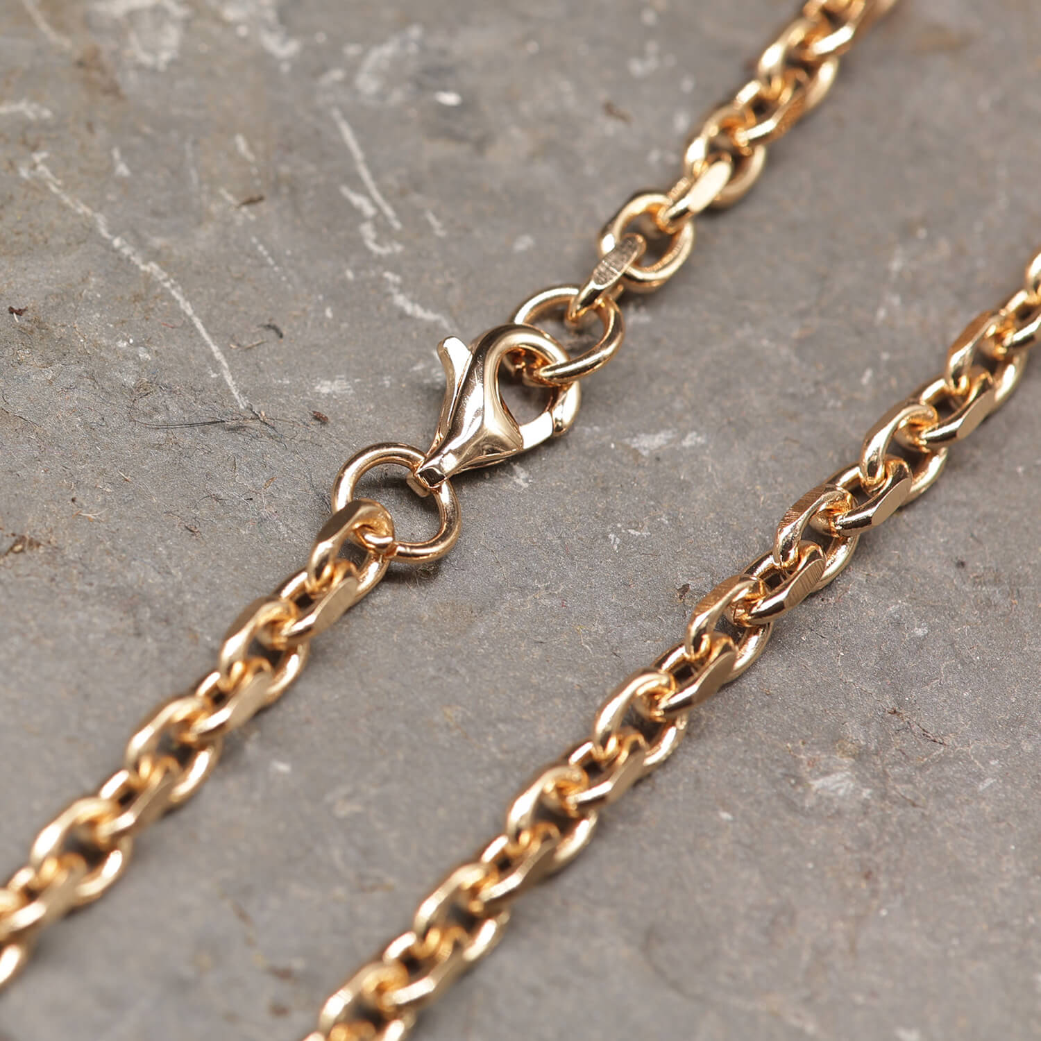Halskette Wikinger Bronzefarben 4 mm hochwertige Kette