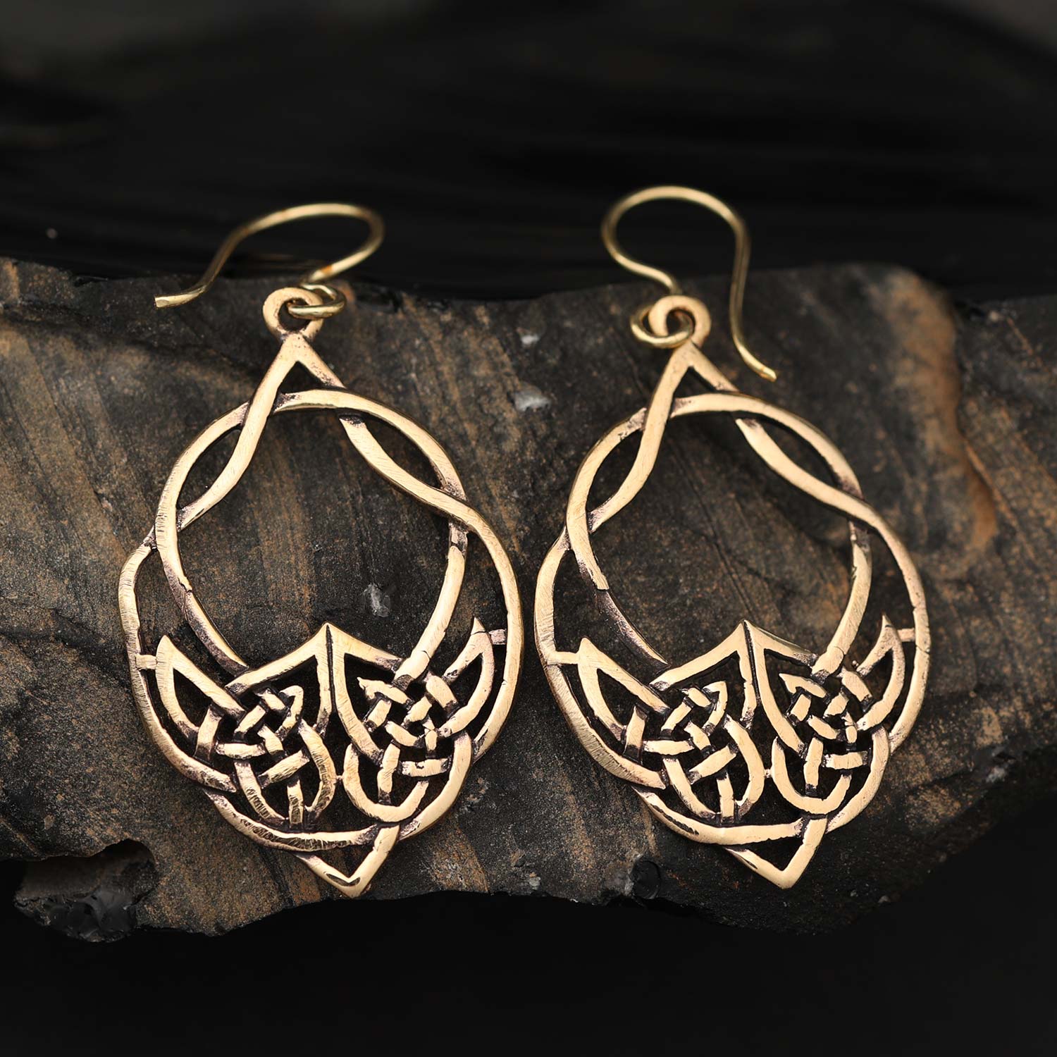Keltische Ohrringe Bronze Ohrschmuck