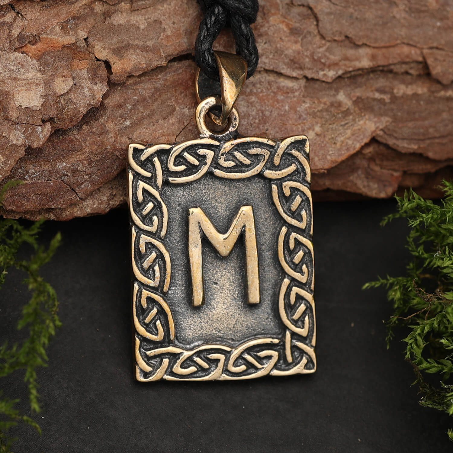 Rune Bronze Schmuck ehwo Anhänger älteres Futhark
