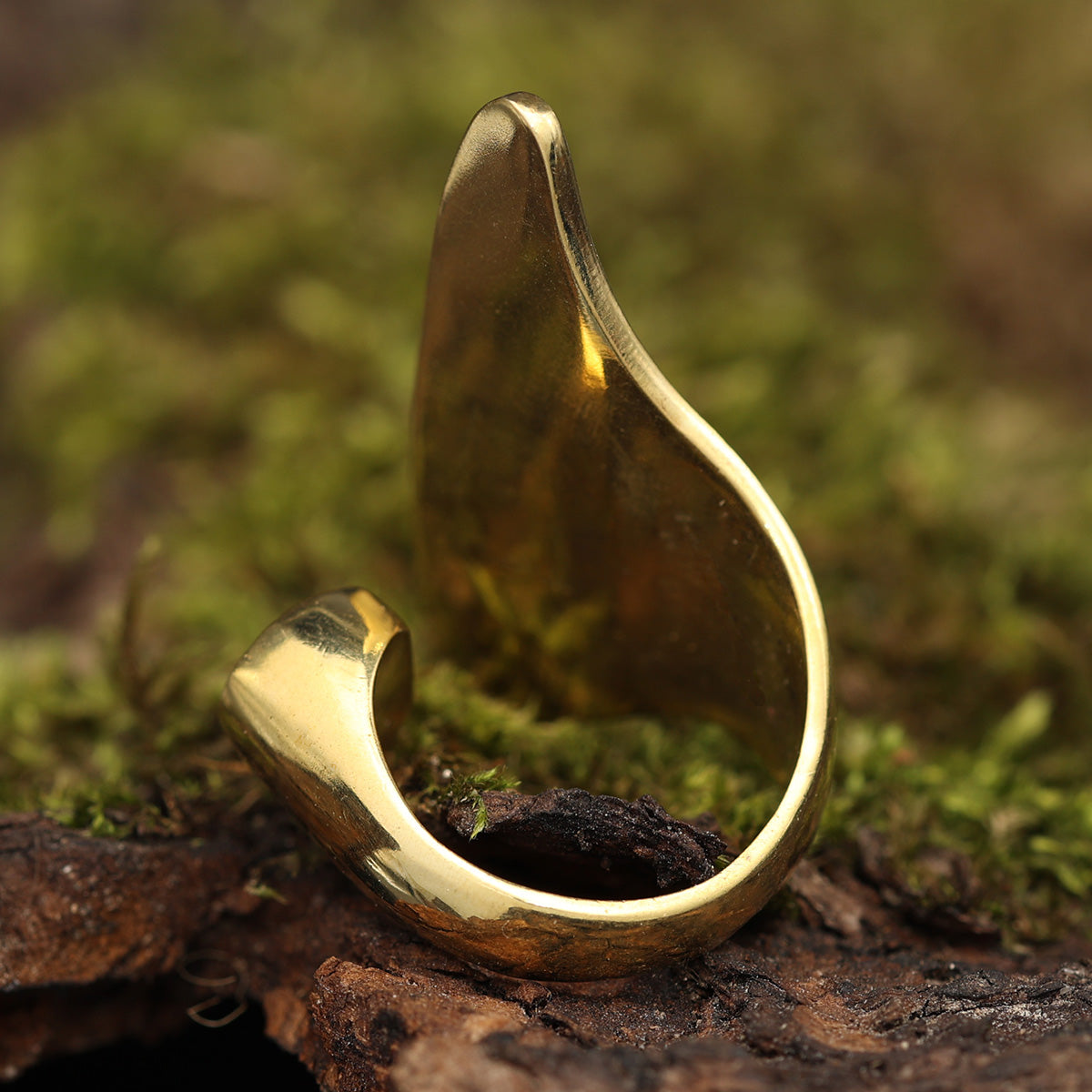 Designer Ring größenverstellbar Messing Damen Schmuck