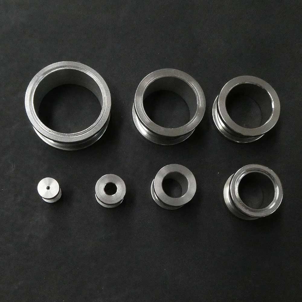 Ohrtunnel Edelstahl Fleshtunnel Piercing Ohrschmuck geschraubt 316L