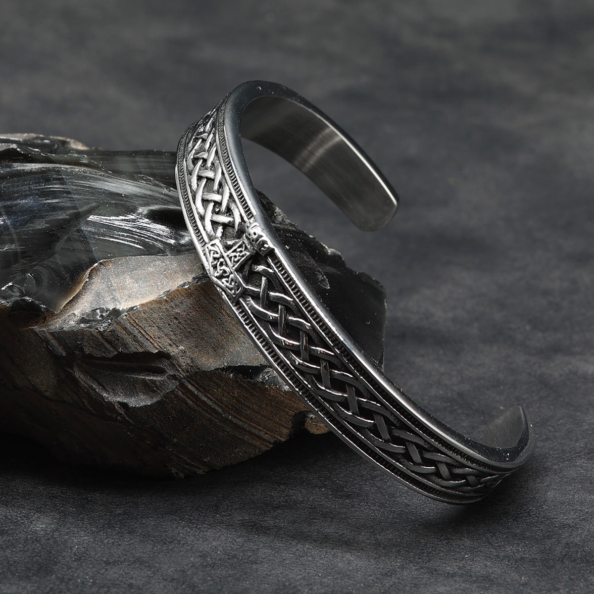 Thorshammer Armreif Edelstahl Wikinger Armspange Männer
