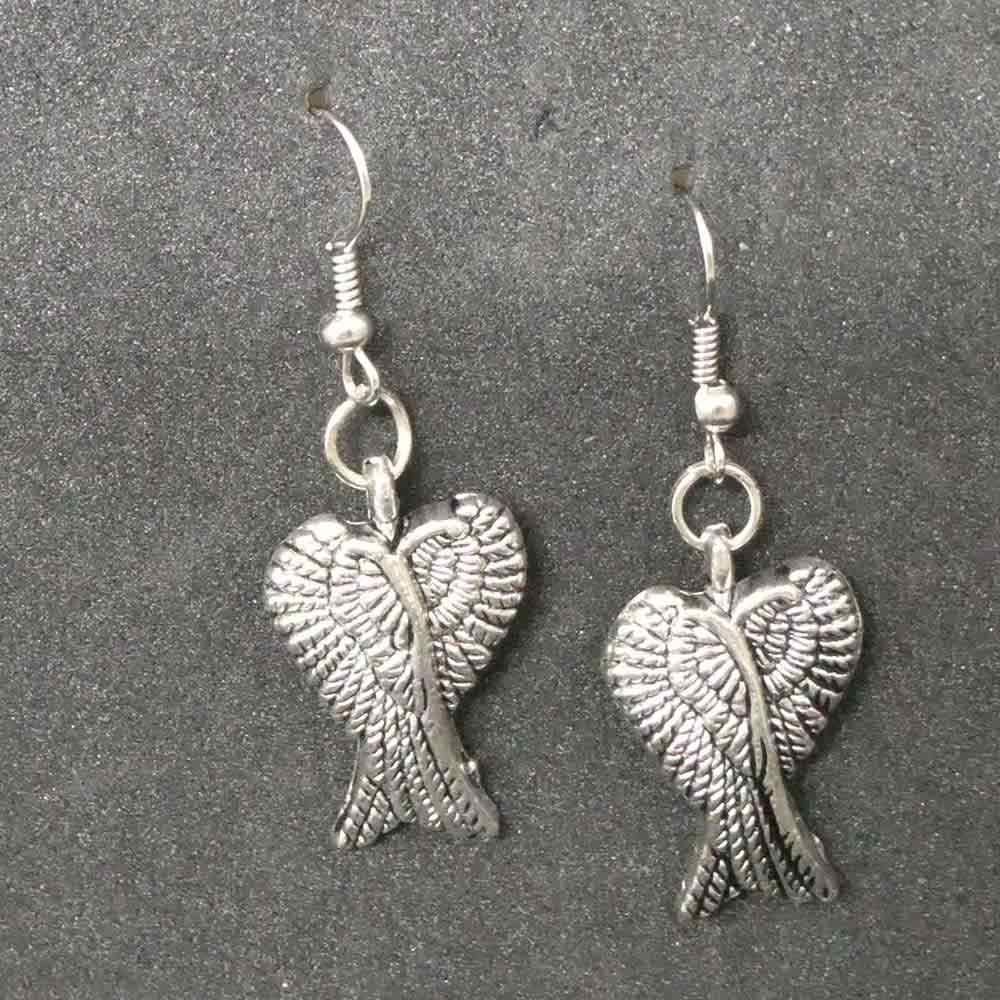 Engelsflügel Ohrringe Edelstahl Ohrschmuck