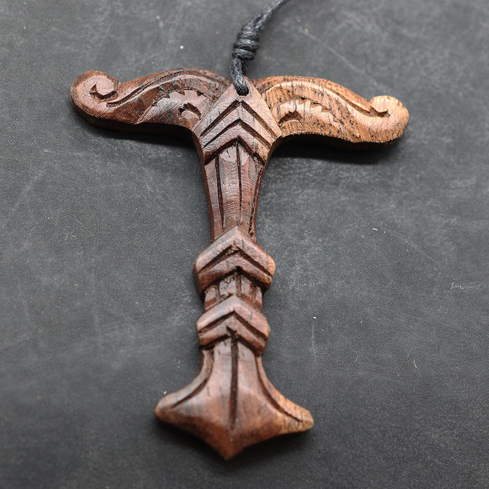 Irminsul Holz Kette Schmuck Germannen Schmuck Handarbeit