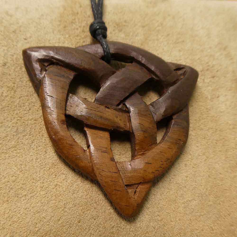 Keltischer Schmuck Anhänger Holz zweifarbig